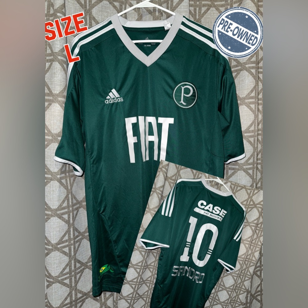 Adidas Palmeiras 11/12 Home Jersey Size Large #10